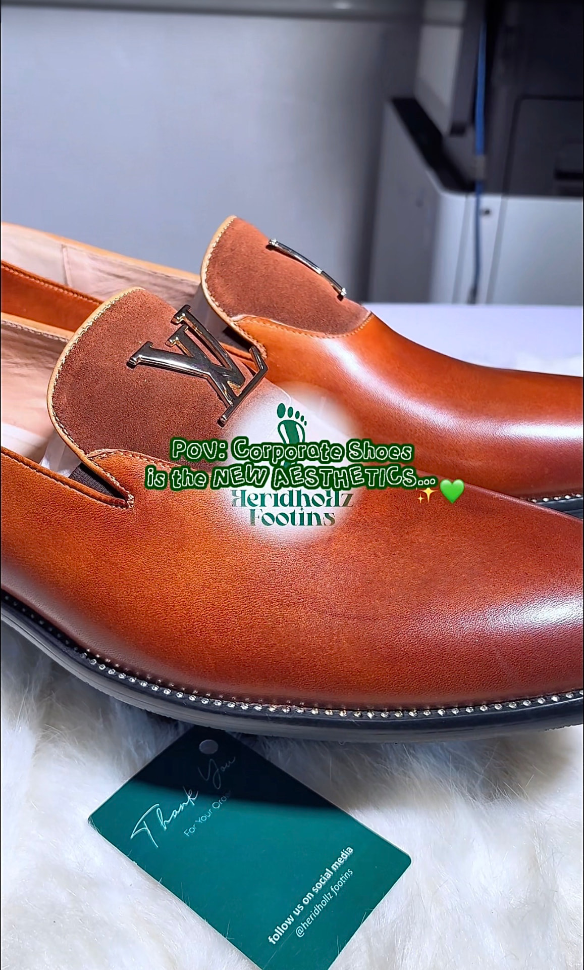 Heridhollz Footins corporate shoe content